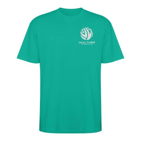 48h Express-Druck Werbeartikel Bull Overzise T-Shirt Unisex – jade – XL – mit Logo bedruckt