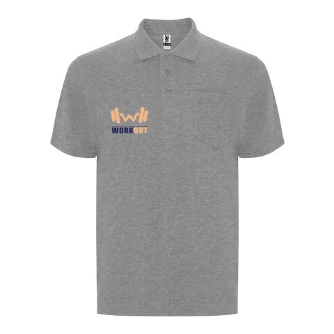 Werbeartikel Centauro Premium Poloshirt Unisex – marl grey – 2XL – mit Logo bedruckt