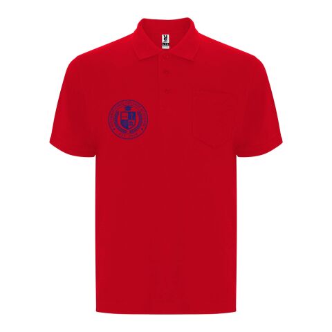 48h Express-Druck Werbeartikel Centauro Premium Poloshirt Unisex – rot – 3XL – mit Logo bedruckt