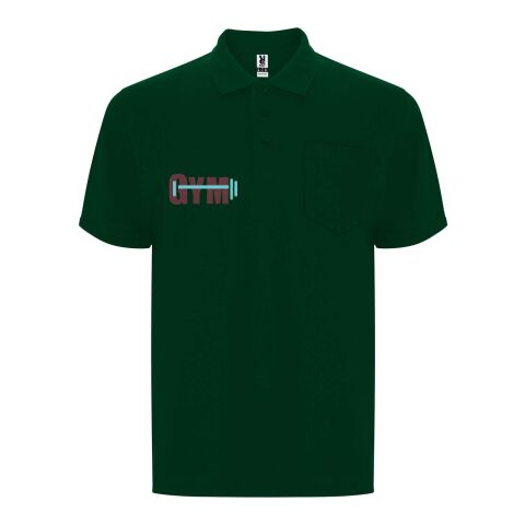 48h Express-Druck Werbeartikel Centauro Premium Poloshirt Unisex – dunkelgrün – 3XL – mit Logo bedruckt