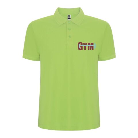 Werbeartikel Pegaso Premium Poloshirt für Herren – mantis green – M – mit Logo bedruckt