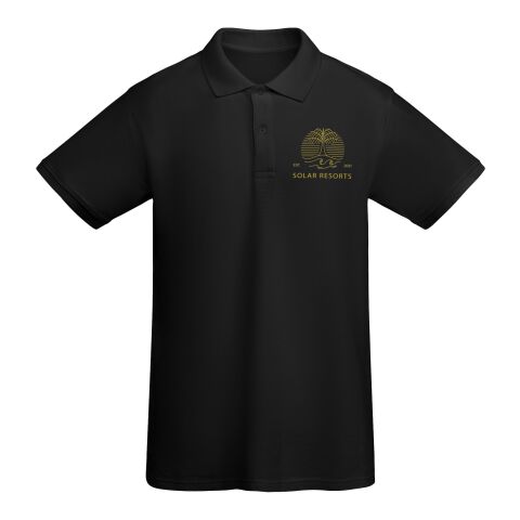 Werbeartikel Prince Poloshirt für Herren – schwarz – L – mit Logo bedruckt