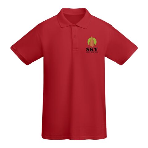Werbeartikel Prince Poloshirt für Herren – rot – L – mit Logo bedruckt