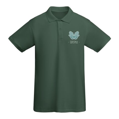 Werbeartikel Prince Poloshirt für Herren – dunkelgrün – L – mit Logo bedruckt