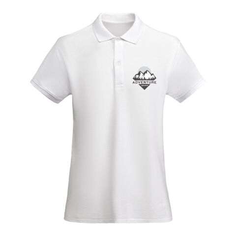 Werbeartikel Prince Poloshirt für Damen – absolutes weiß – 3XL – mit Logo bedruckt
