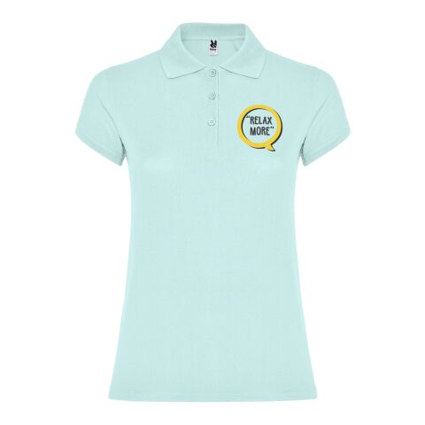 Werbeartikel Star Poloshirt für Damen – mintgrün – 3XL – mit Logo bedruckt