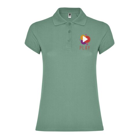 Werbeartikel Star Poloshirt für Damen – dark mint – 2XL – mit Logo bedruckt
