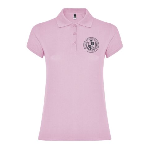 Werbeartikel Star Poloshirt für Damen – hellrosa – 3XL – mit Logo bedruckt