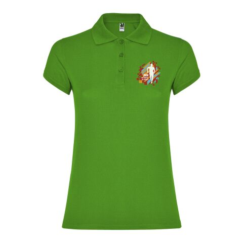 Werbeartikel Star Poloshirt für Damen – grass green – M – mit Logo bedruckt