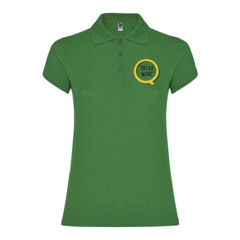 Werbeartikel Star Poloshirt für Damen – tropical green – XL – mit Logo bedruckt