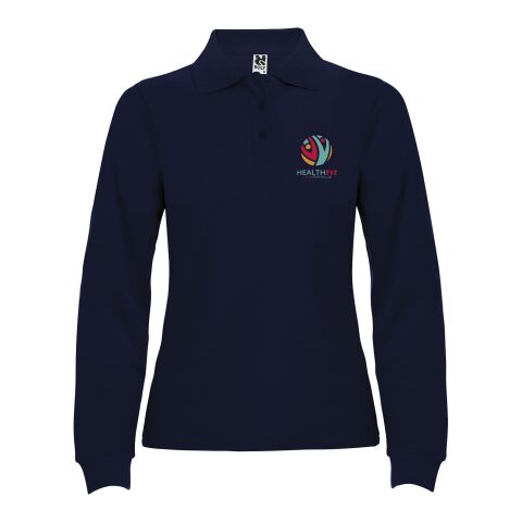 Estrella Langarm Poloshirt für Damen Standard | Navy Blue | L | ohne Werbeanbringung | Nicht verfügbar | Nicht verfügbar | Nicht verfügbar