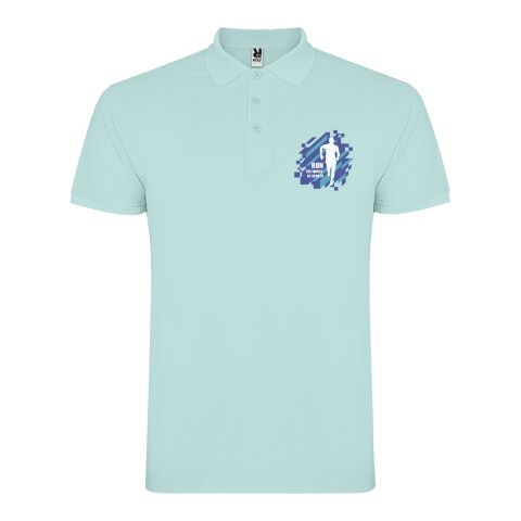 48h Express-Druck Werbeartikel Star Poloshirt für Herren – mintgrün – 3XL – mit Logo bedruckt