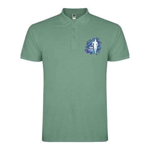 Werbeartikel Star Poloshirt für Herren – Dark Mint – XL – mit Logo bedruckt