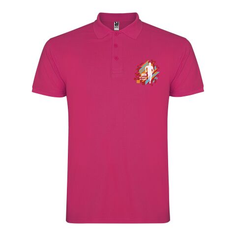 48h Express-Druck Werbeartikel Star Poloshirt für Herren – rossette – 2XL – mit Logo bedruckt