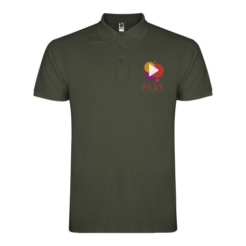 Werbeartikel Star Poloshirt für Herren – venture green – XL – mit Logo bedruckt