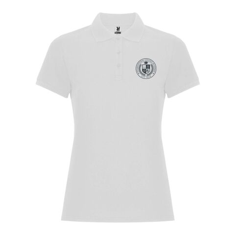 Werbeartikel Pegaso Premium Poloshirt für Damen – absolutes weiß – L – mit Logo bedruckt
