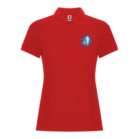 Werbeartikel Pegaso Premium Poloshirt für Damen – rot – M – mit Logo bedruckt