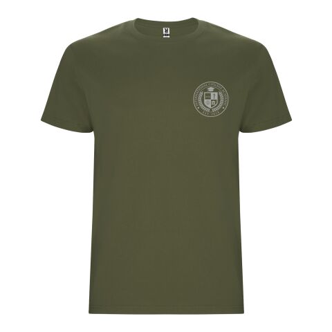 48h Express-Druck Werbeartikel Stafford T-Shirt für Herren – militar green – M – mit Logo bedruckt