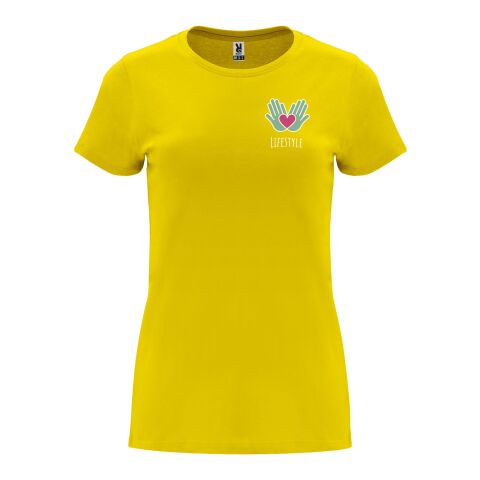 Capri T-Shirt für Damen Standard | gelb | 3XL | ohne Werbeanbringung | Nicht verfügbar | Nicht verfügbar | Nicht verfügbar