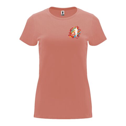 Werbeartikel Capri T-Shirt für Damen | Clay Orange | mit Logo bedrucken