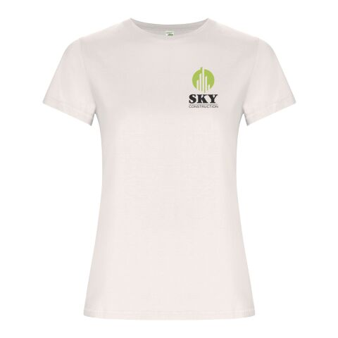 Werbeartikel Golden T-Shirt für Damen – vintage white – 2XL – mit Logo bedruckt