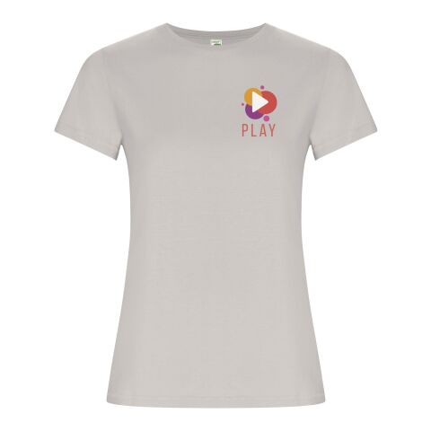 Werbeartikel Golden T-Shirt für Damen – opal – M – mit Logo bedruckt