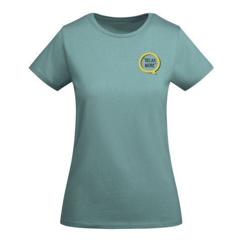 Werbeartikel Breda T-Shirt für Damen – Dusty Blue – 3XL – mit Logo bedruckt