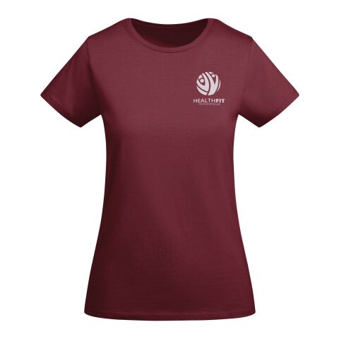 Werbeartikel Breda T-Shirt für Damen – garnet – S – mit Logo bedruckt