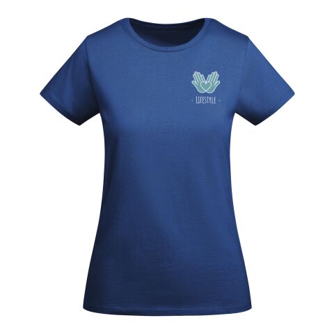 Werbeartikel Breda T-Shirt für Damen – royalblau – L – mit Logo bedruckt