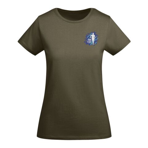 Werbeartikel Breda T-Shirt für Damen – militar green – M – mit Logo bedruckt