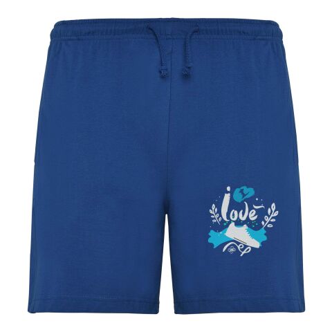 Teamkleidung Unisex Sportshorts – royalblau – mit Logo bedruckt 48h Express-Druck Gr. XL