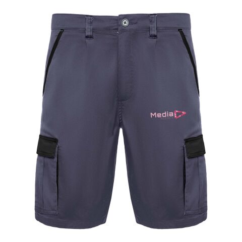 Werbeartikel Tahoe Arbeitsshorts, 250 g/m2 – Lead-schwarz – L – mit Logo bedruckt