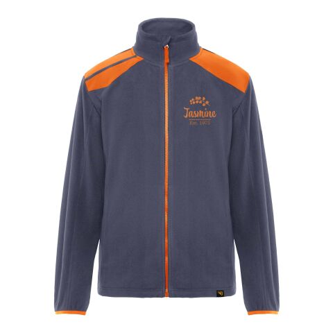 Werbeartikel Terrano Mikrofleecejacke, unisex – Lead-orange – 2XL – mit Logo bedruckt