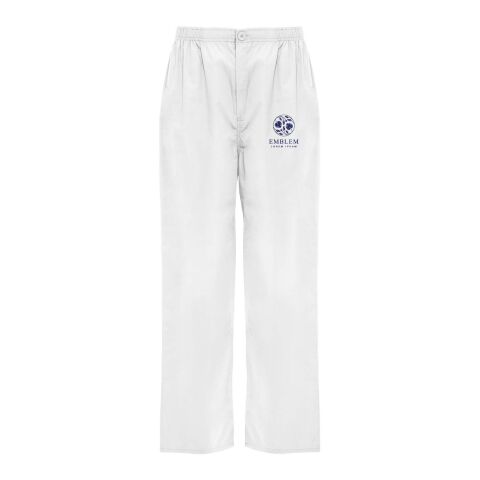 Werbeartikel Vademecum Arbeitshose, 160 g/m2, unisex – weiss – XL – mit Logo bedruckt