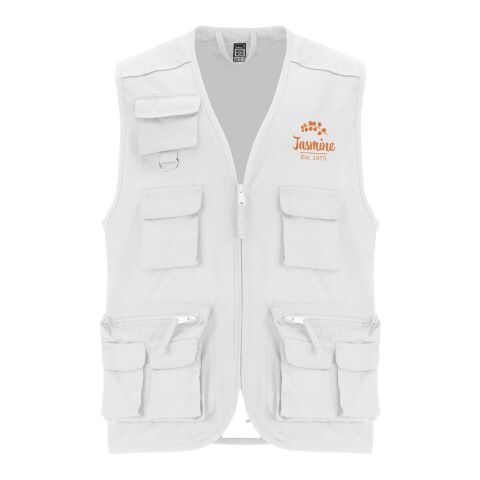 Corporate Fashion Arbeitsweste Venera – weiss – mit hochwertigem Stick 48h Express-Druck mit Taschen Gr. M