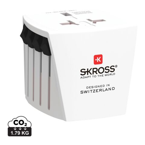 SKROSS World Travel Adapter MUV Micro weiss | ohne Werbeanbringung | Nicht verfügbar | Nicht verfügbar
