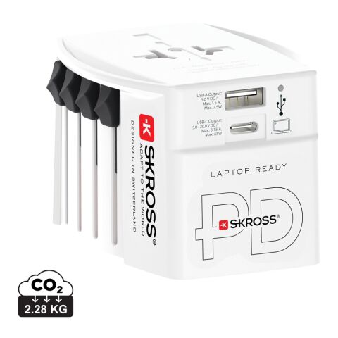 SKROSS World Travel Adapter MUV 65W PD mit USB-C-Kabel