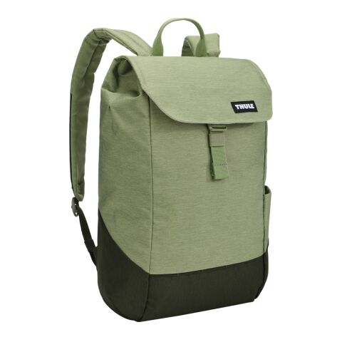 Mitarbeitergeschenk Rucksack Thule Lithos – grün – mit Logo bedruckt 16 Liter moderner Daypack mit Laptopfach für das Onboarding