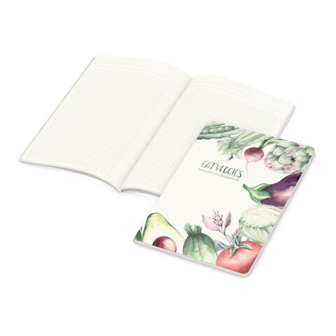 Nachhaltiger Werbeartikel Notizbuch Copy-Book RECYCLING Naturkarton-Softcover individuell bedruckt – DIN A5 – mit Logo bedruckt