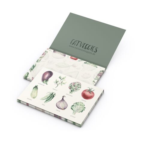 Haftnotizblock Cover Karton RECYCLING Format mittel Naturkarton-Umschlag