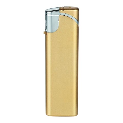 Nachfüllbares Elektronik-Feuerzeug SM-3 metallic gold | 1-farbiger Druck einseitig