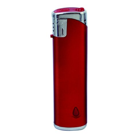 Nachfüllbares Elektronik-Feuerzeug in 4-Farben mit LED rot | ohne Werbeanbringung