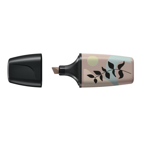 Werbeartikel STABILO BOSS MINI Naturevibes Leuchtmarkierer – hellgrau – mit Logo bedruckt