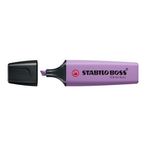 Werbeartikel STABILO BOSS ORIGINAL NatureCOLORS Leuchtmarkierer – mauve – mit Logo bedruckt