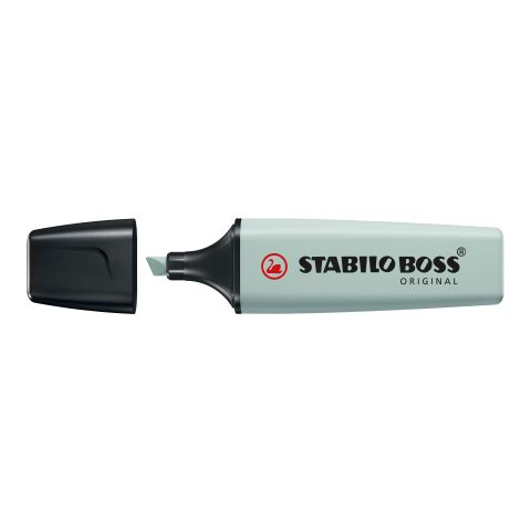 Werbeartikel STABILO BOSS ORIGINAL NatureCOLORS Leuchtmarkierer – grün – mit Logo bedruckt