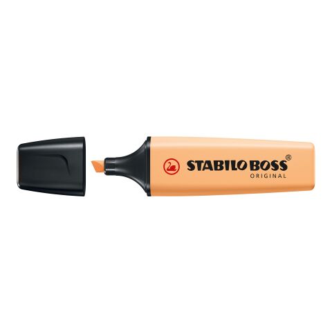 Werbeartikel STABILO BOSS ORIGINAL Pastel Leuchtmarkierer – neonorange – mit Logo bedruckt