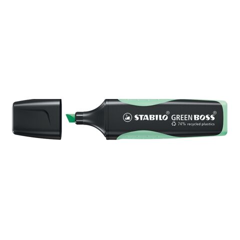 Nachhaltiger Werbeartikel STABILO GREEN BOSS Pastel Leuchtmarkierer – grün – mit Logo bedruckt