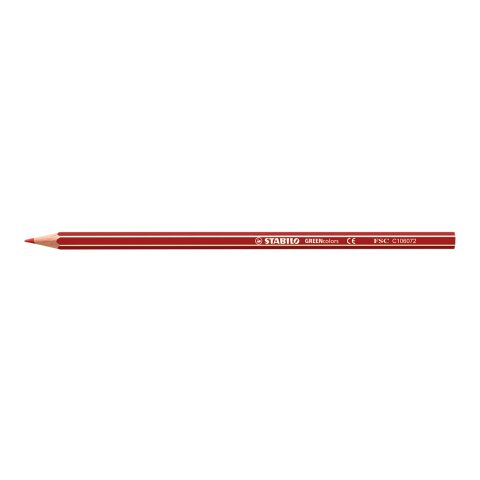 Werbeartikel STABILO GREENcolors Farbstift – dunkelrot – mit Logo bedruckt
