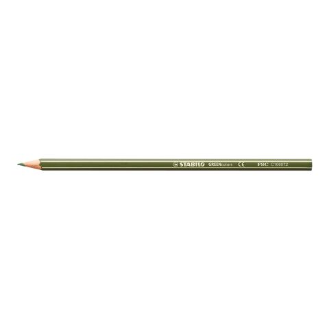 Werbeartikel STABILO GREENcolors Farbstift – olivgrün – mit Logo bedruckt