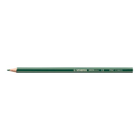Werbeartikel STABILO GREENcolors Farbstift – dunkelgrün – mit Logo bedruckt
